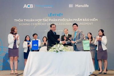 Bảo hiểm Manulife Việt Nam và ACB hợp tác phân phối bảo hiểm nhân thọ