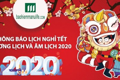 Thông báo thời gian nghỉ Tết dương lịch và âm lịch 2020